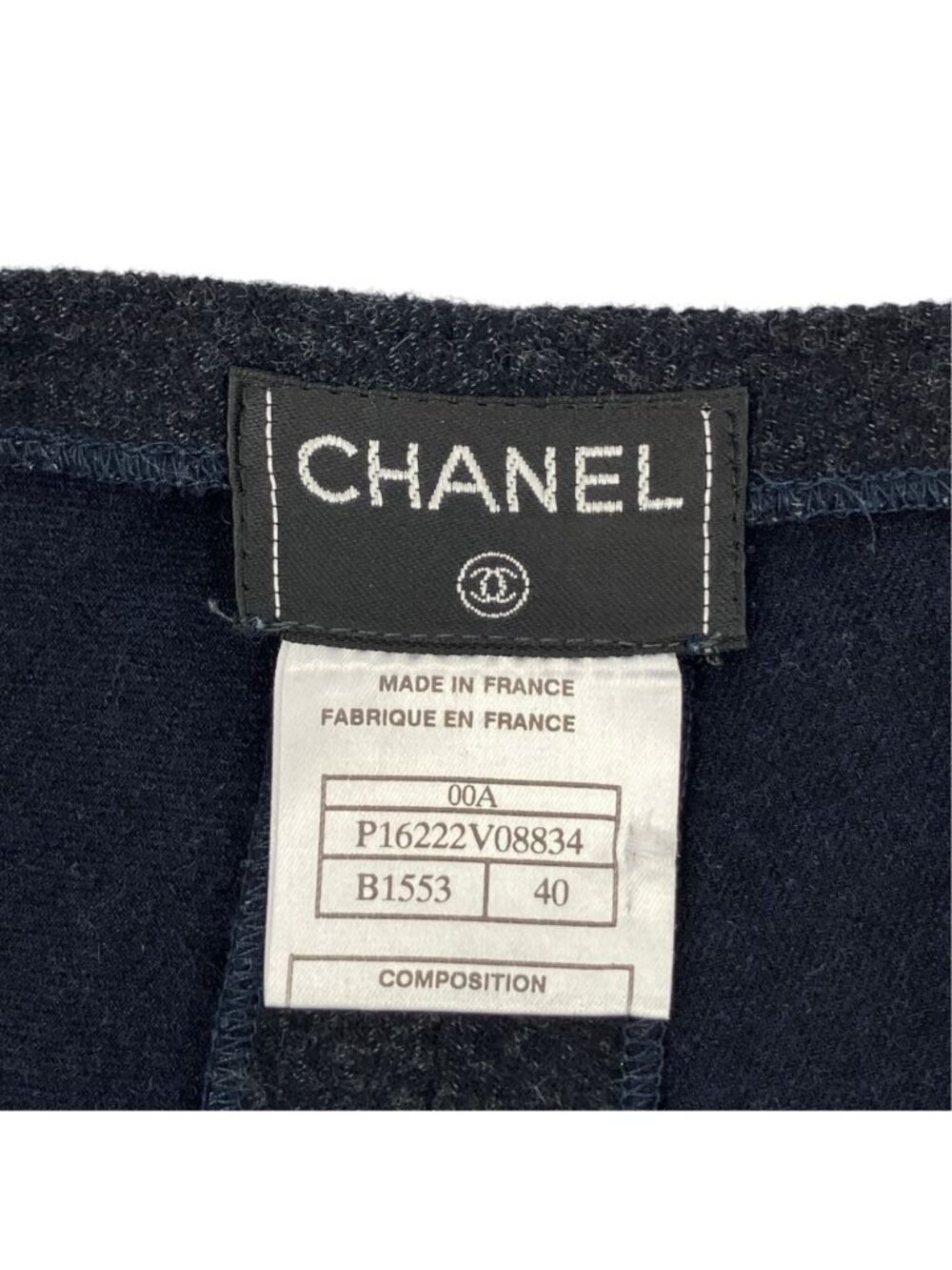 Chanel 00A Vintage Wool Cropped Jacket Wrap Skirt Set Chocol Gray - Picture 13 of 15